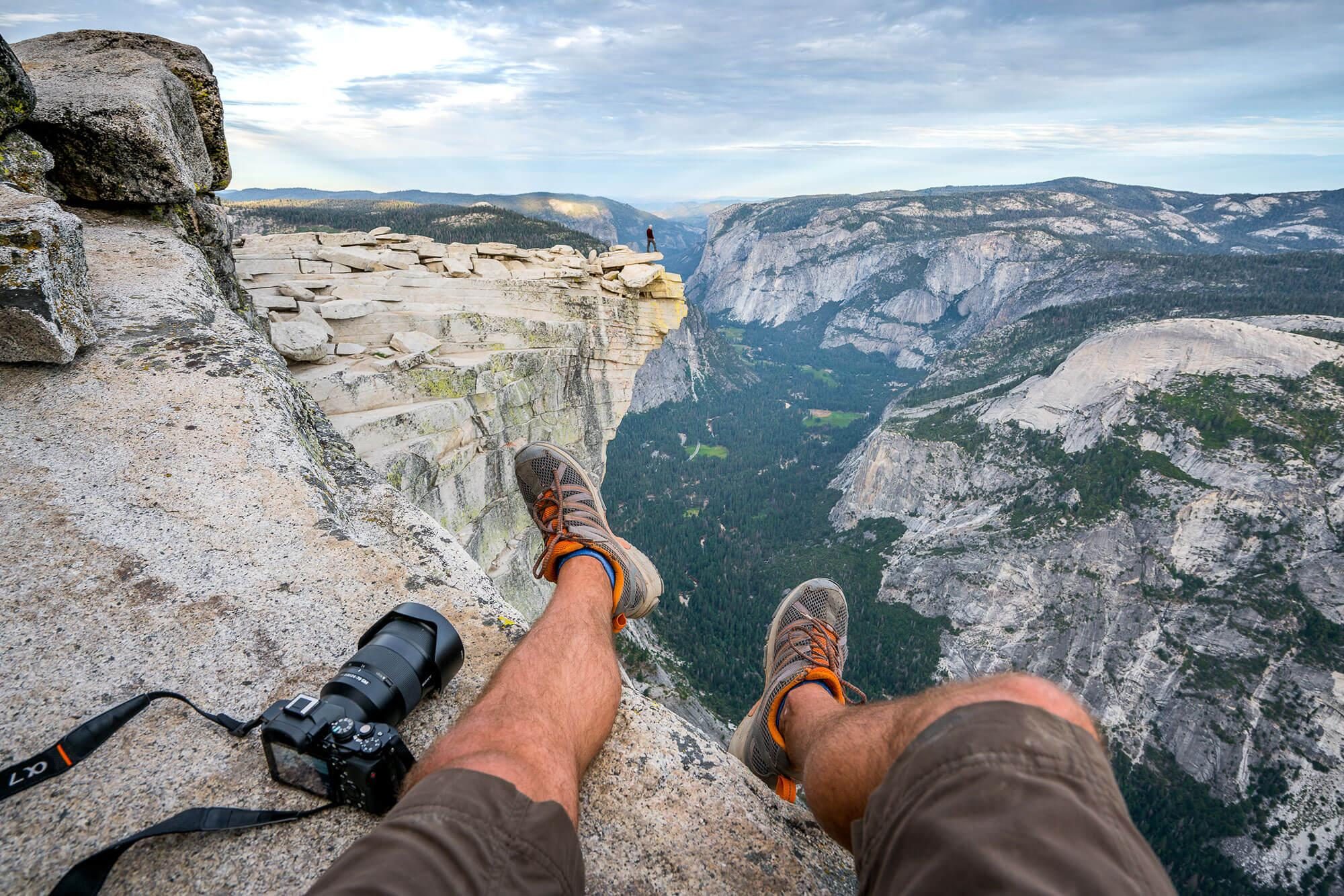 view of yosemite valley from the top of half dome | photo by jake landon schwartz